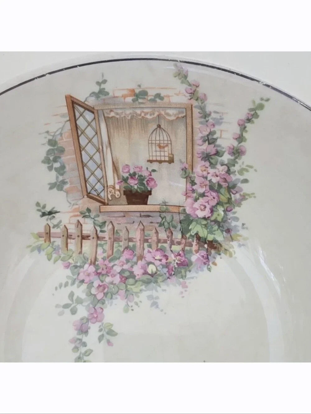 Vintage 1947 W.S. George Canarytone LIDO Bowl Breakfast Nook Cottagecore